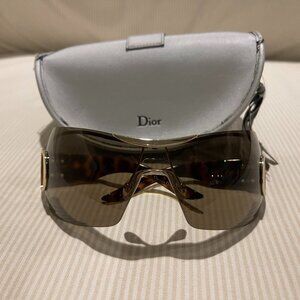 Dior Airspeed 1 Sunglasses / Lightly Used, Tortoise, Silver Metal